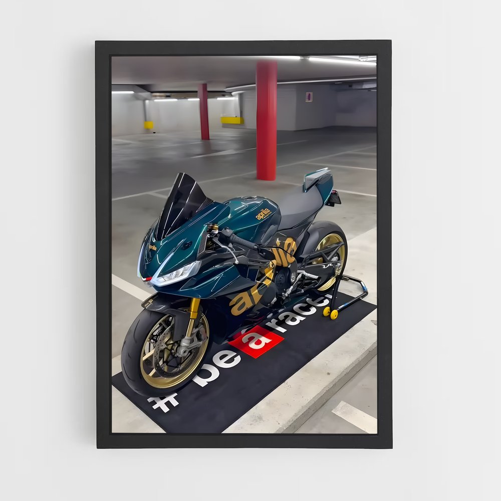 Poster Rsv4 au Garage – affiche Aprilia (vue 2)